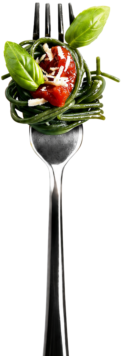Seaghetti-kelp-pasta-deliciously-twirled-on-a-fork-with-basil